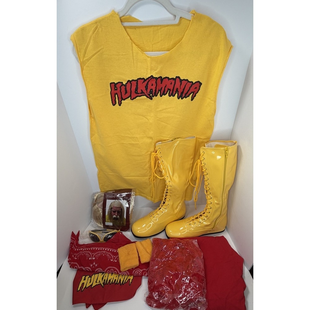 Hulkamania Hulk Hogan Cosplay Costume Set (FULL COSTUME - SEE PHOTOS)
